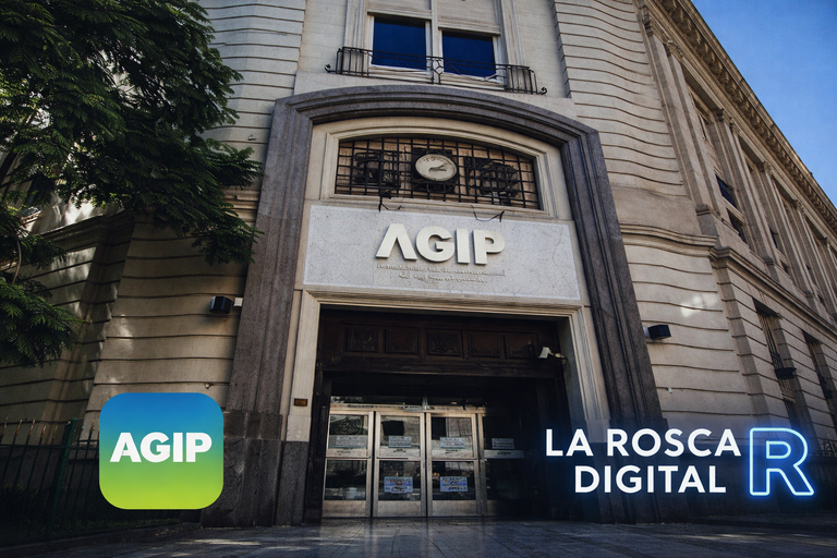 Fachada de la sede de AGIP, la agencia de recaudación porteña