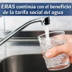 ERAS mantiene vigente la tarifa social del agua para hogares con dificultades económicas