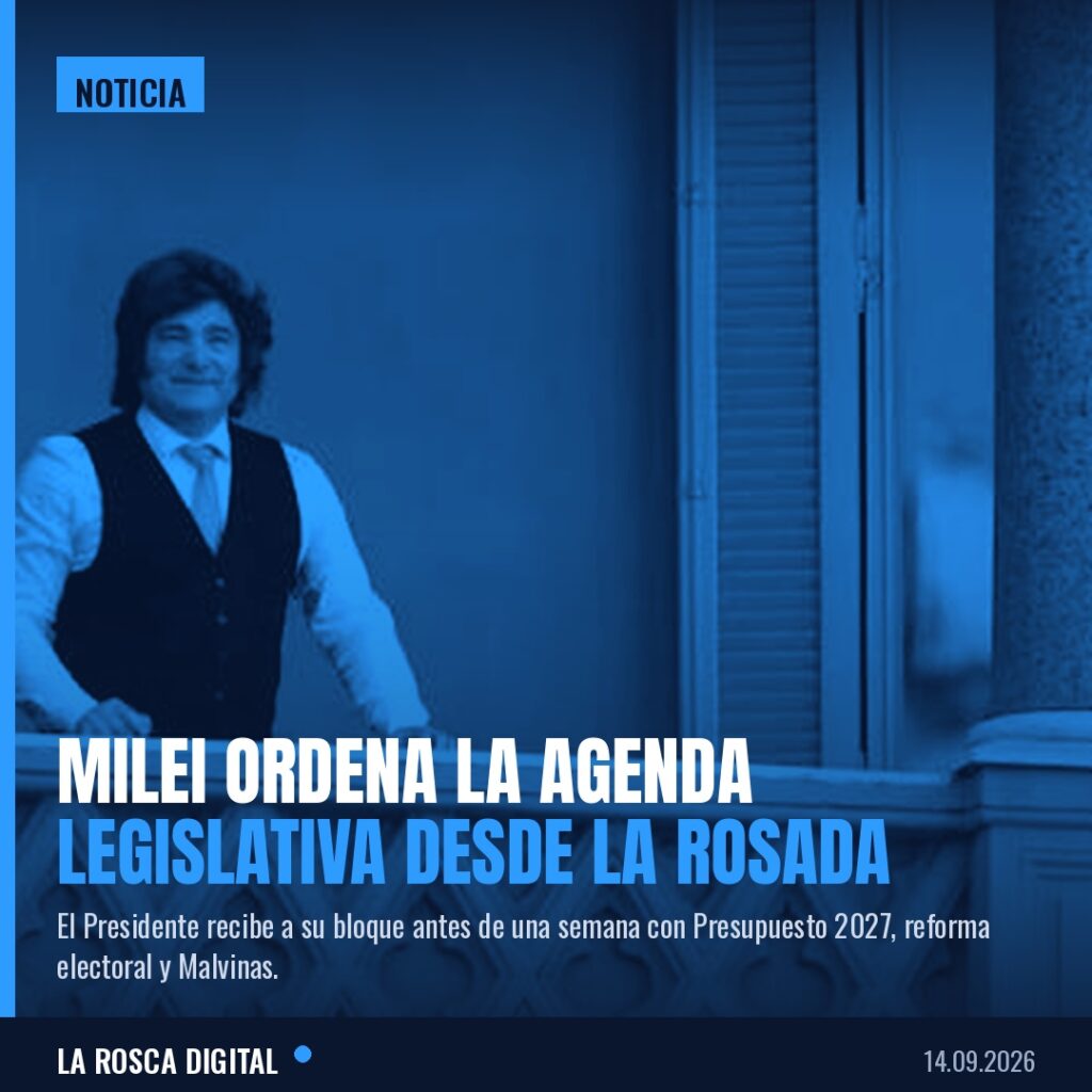 Milei recibe a su bloque en la Rosada para ordenar la semana legislativa