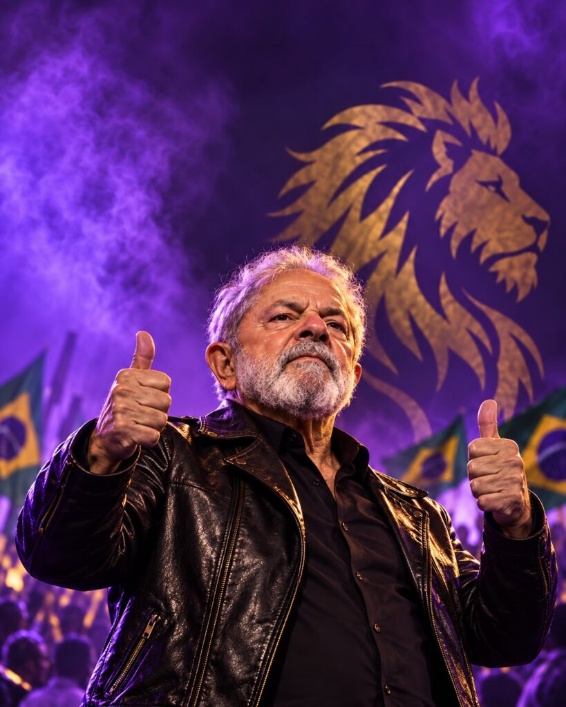 Ilustración de Lula con un león de fondo, nota sobre la elección brasileña y su impacto en Milei