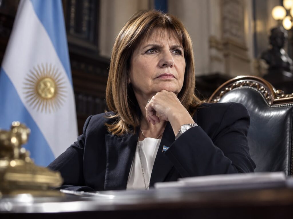 Patricia Bullrich en el Senado de la Nación