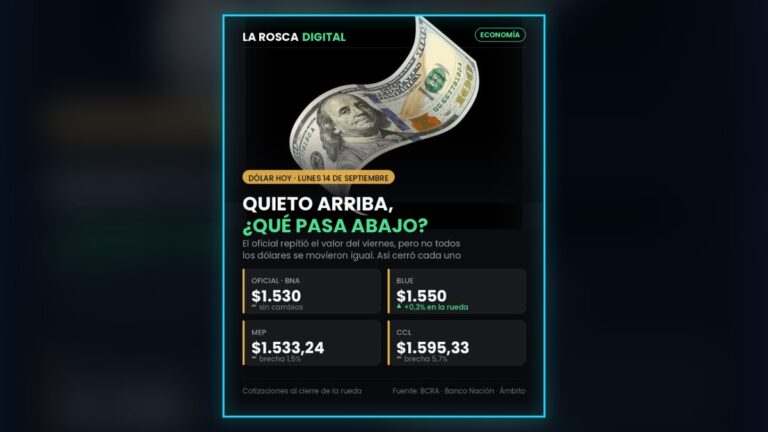 El dólar oficial no se movió un peso. La pregunta es qué pasó con el resto (imagen 2)