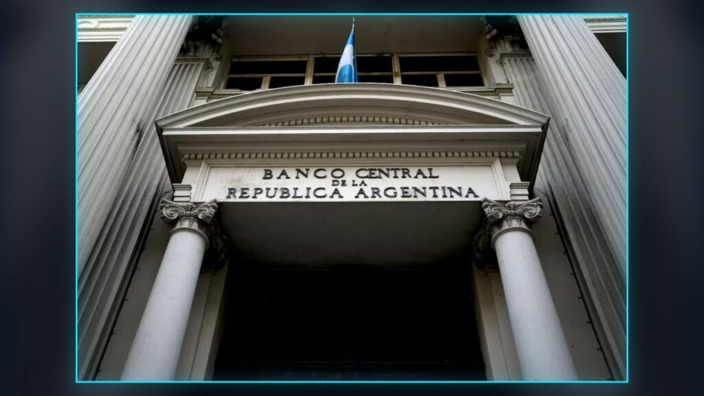 Fachada del edificio del Banco Central de la República Argentina